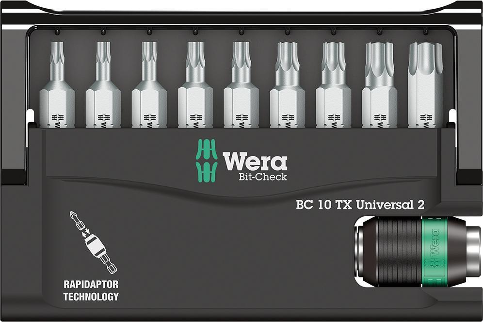 s houževnatými bity, Bit-Check, 25 mm, 10 kusů, vnitřní TORX®