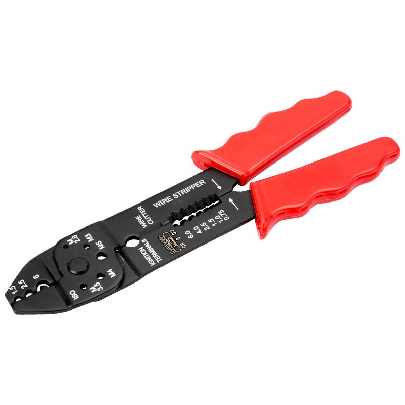 TERMINAL PLIER RED HANDL 220MM CR B 02