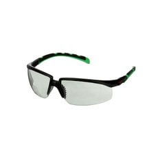3M Solus Bezpečnostné okuliare radu 2000, čierno-zelený rám, ochranná vrstva proti poškriabaniu +