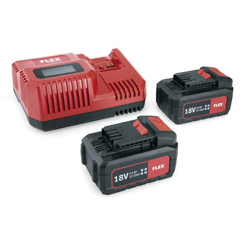 Súprava 2 ks akumulátorov 18V/5Ah a rýchlonabíjačka CA 10.8/18.0 Power 55 R
