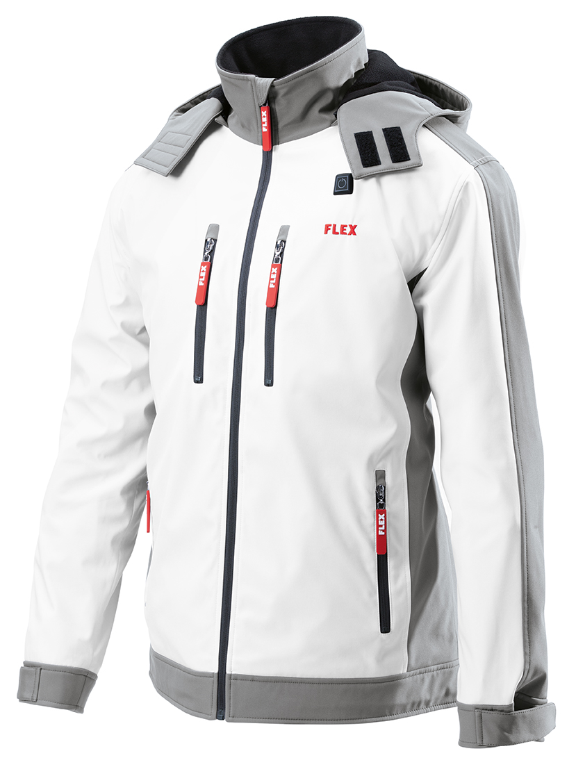 Aku-vyhrievaná bunda, softshell TJ White 10.8/18.0 S Men