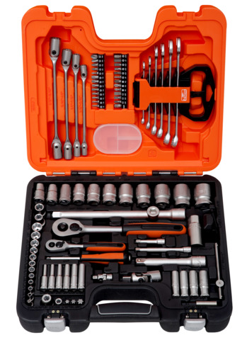 Sada náradia 1/4”, 1/2” a kombinované kľúče, palcové rozmery, S910AF