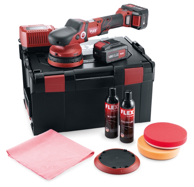Aku-excentrická leštička 18,0 V XFE 15 150 18.0-EC/5.0 P-Set
