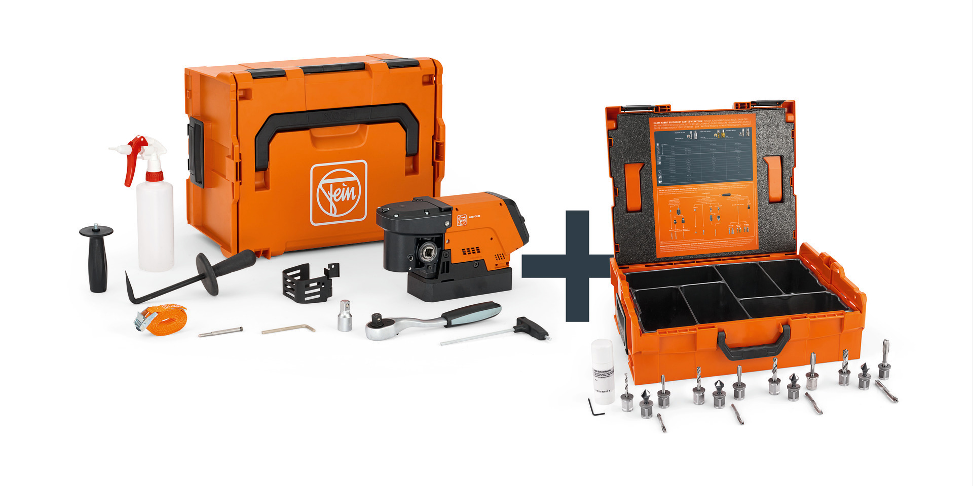 Kompaktná magnetická jadrová vŕtačka do 36 mm KBC 36 MAGFORCE Machinery-Set 3/4 in Weldon