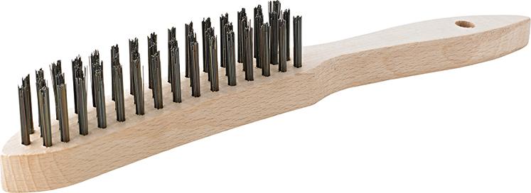 Drôtená kefa, oceľ hladký, 4-radový mm FORMAT