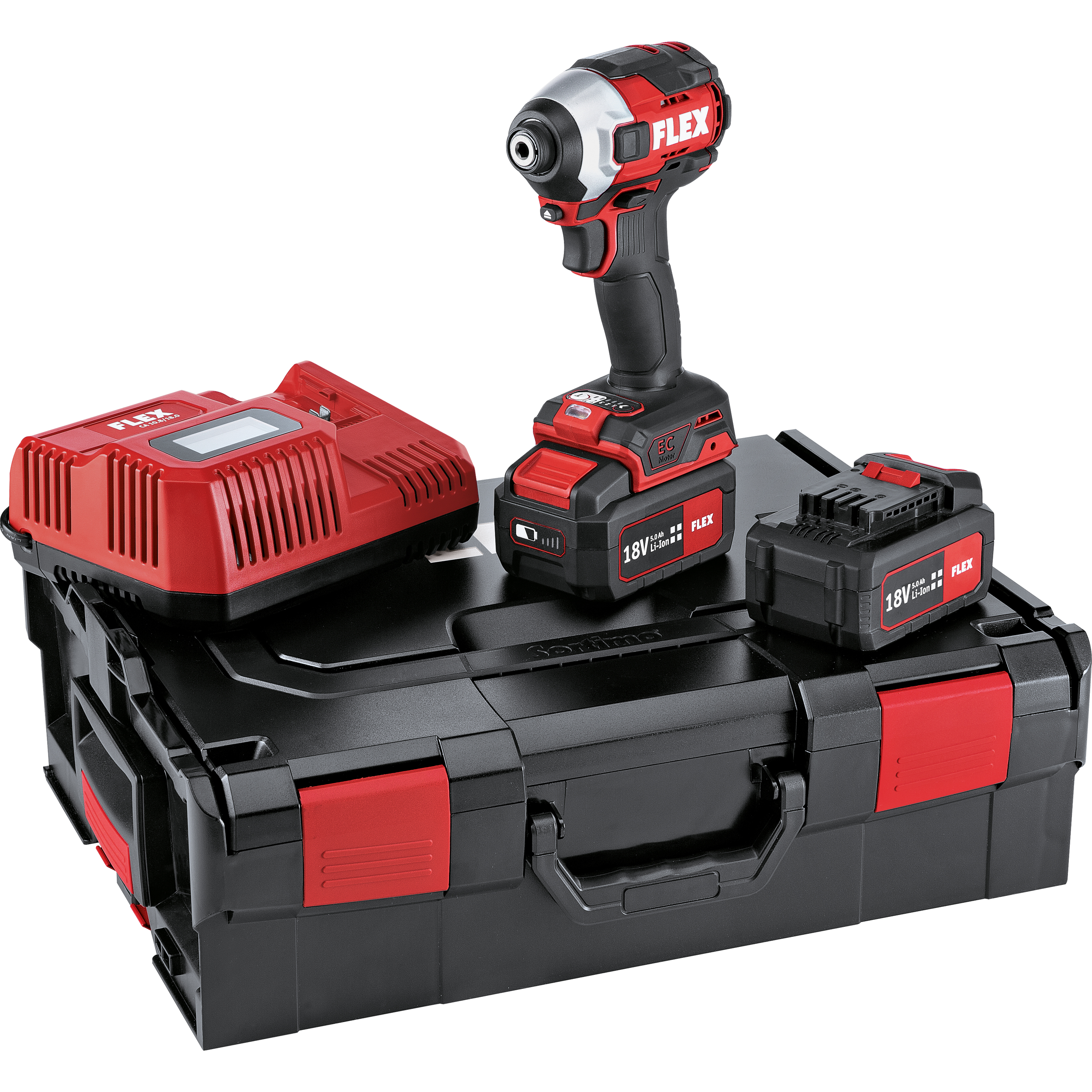 Aku rázový uťahovák 18.0 V s funkciou vyhodenia bitu ID 1/4" 18.0-EC HD/5.0 Set