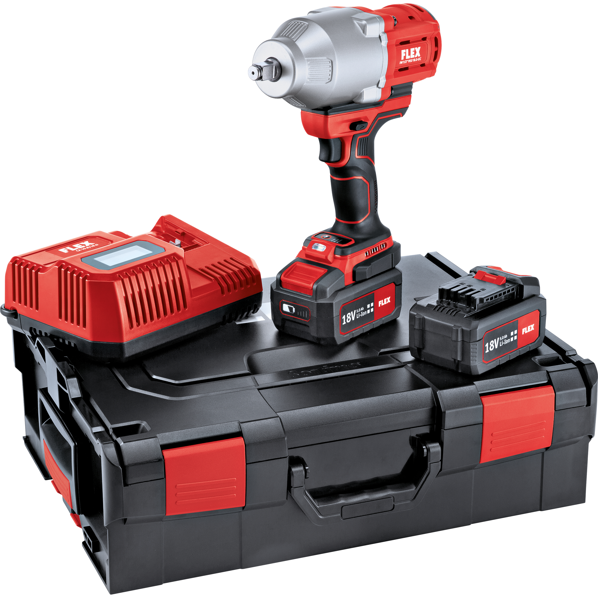 Aku-rázový uťahovák 18.0 V IW 1/2" 950 18.0-EC 5.0/Set