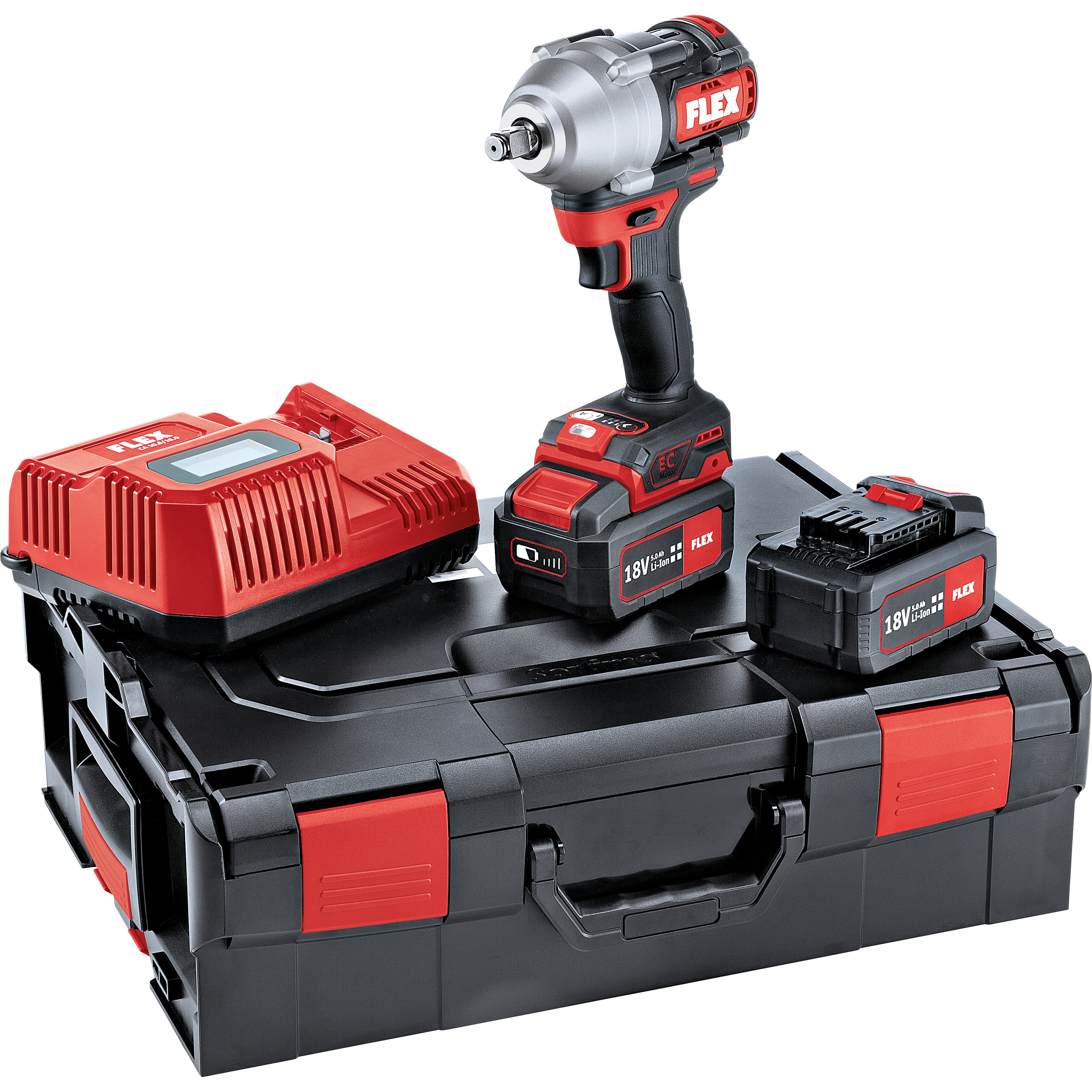 Aku-rázový uťahovák 18.0 V IW 1/2" 750 18.0-EC/5.0 Set