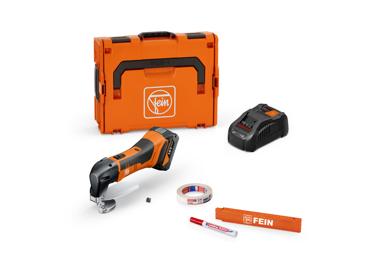Akumulátorové nožnice na plech do 1,6 mm ABLS 18 1.6 E AS Set 1x 5 Ah