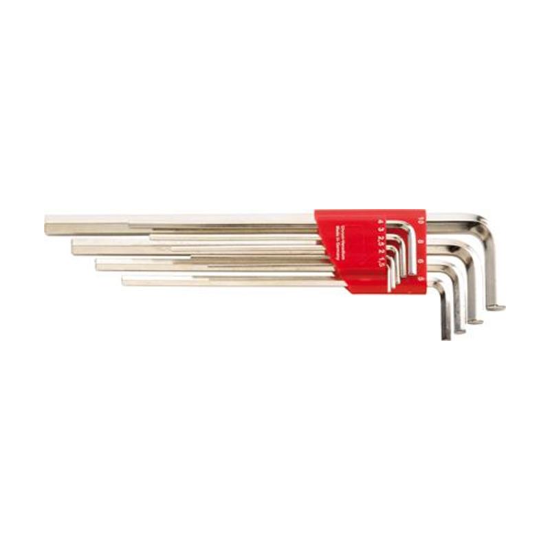 Inbusový kľúč dlhý 1,5-10x mm 9ks. FORMAT