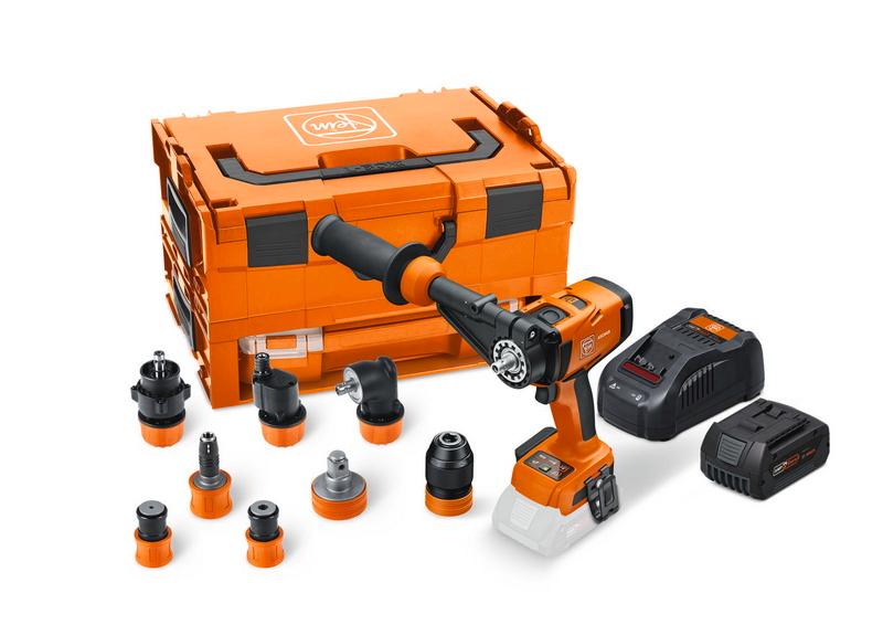 Batériový vrtačka v súprave pre používateľa. ASCM18-4 QM AS QuickIN Top Set