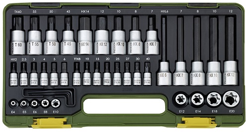 Sada nástavcov 1/2" a 1/4" 41-dielna