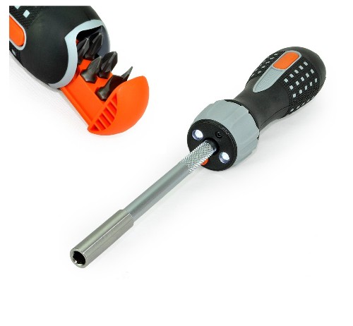 RATCHETING BIT SCREW.WITH LEDS 808050L