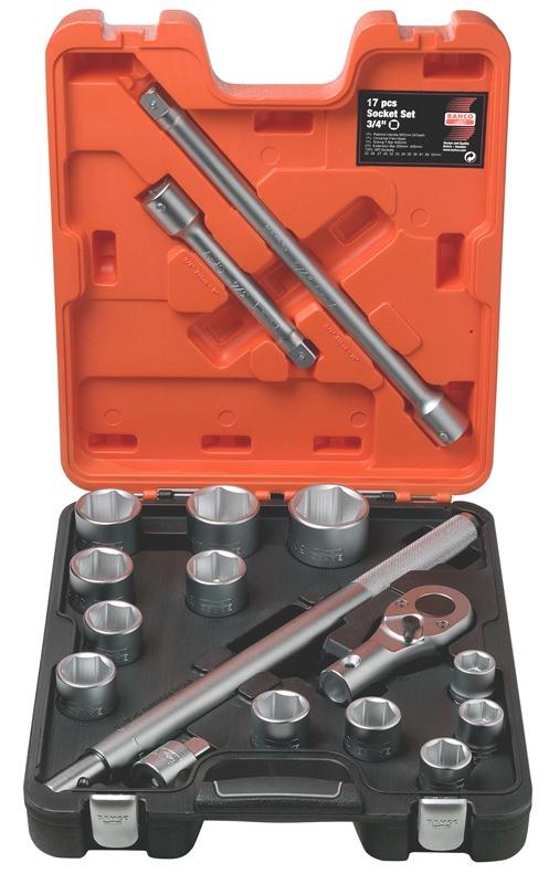 SOCKET SET 3/4" 22>50 MM SLX 17