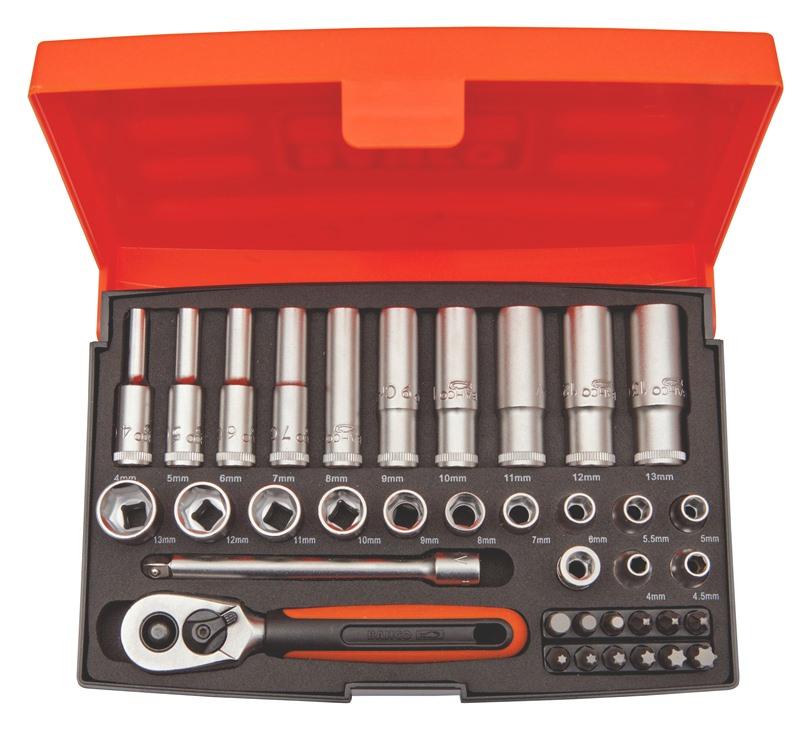 1/4" SOCKET SET STD+DEEP 37PCS SL25L