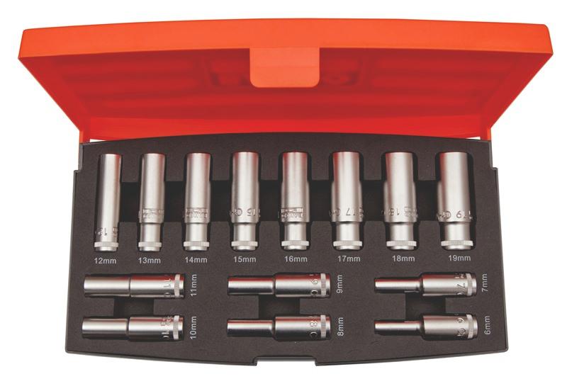 SOCKET SET 3/8 DEEP_14PCS S1214L
