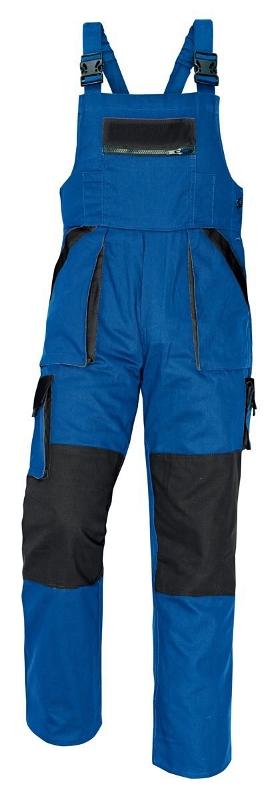 MAX nohavice s náprs. modrá/čierna 60