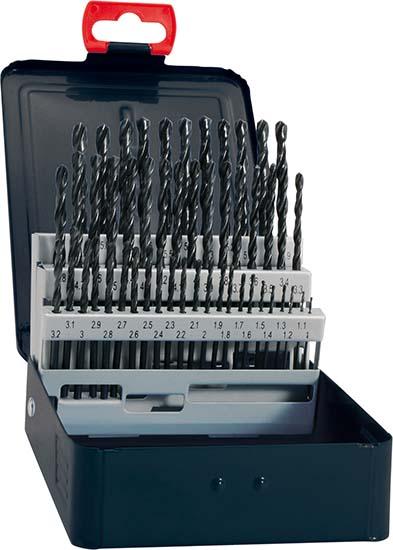Spiralbohrer-Set DIN338 HSS rollgewalzt Typ RN 1-13mm FORTIS