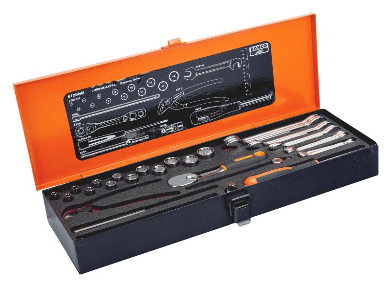 SET MECHANICAL_1/4 SOCKETS+WRE 6720NM