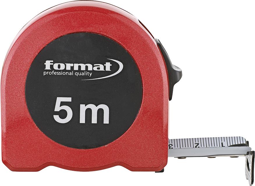 Taschenbandmaß Aluminium 5mx25mm weiß FORMAT