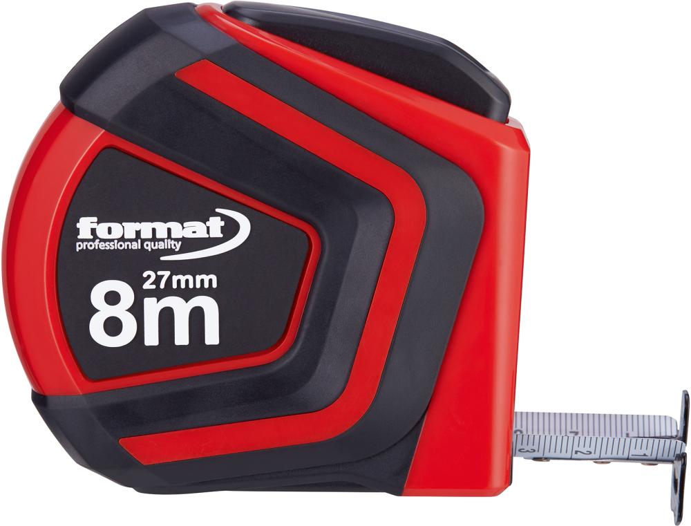 Taschenbandmaß Autolock 8mx27mm weiß FORMAT