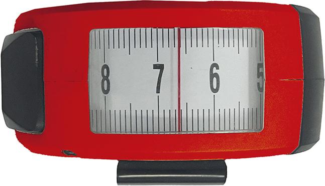 Taschenbandmaß 3mx16mm weiß SichtfensterFORMAT