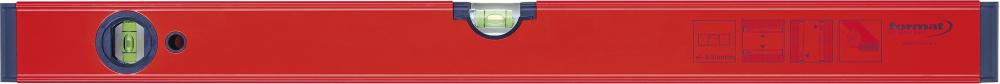 Wasserwaage LM rot pulverbeschichtet 40cm FORMAT