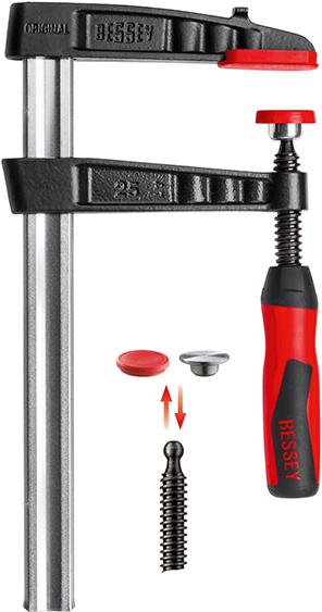 Skrutková zvierka z temperovanej liatiny s 2-zložkovou rukoväťou 300x140 mm/32x10 mm BESSEY