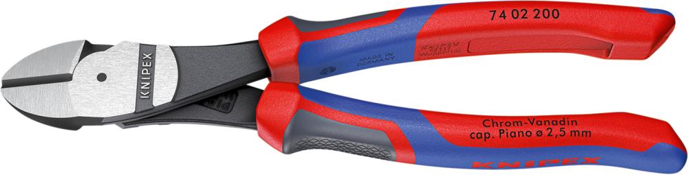 Kraft-Seitenschneider poliert mit Mehrkomponenten-Griffen 160mm KNIPEX