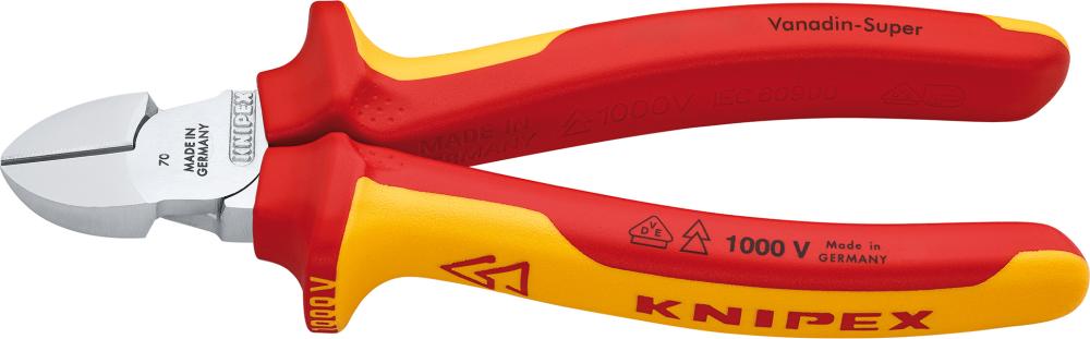 Seitenschneider VDE mit Mehrkomponenten-Griffen 180mm KNIPEX
