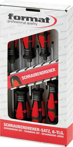 Schraubendreher-Satz 6-kant Schlitz/PH 6-teilig FORMAT