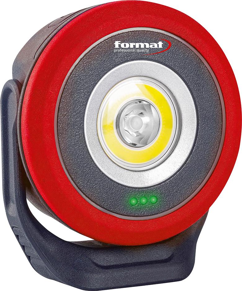 Akku-Mini-Arbeitsleuchte 250-800 Lumen Wireless Charging System FORMAT