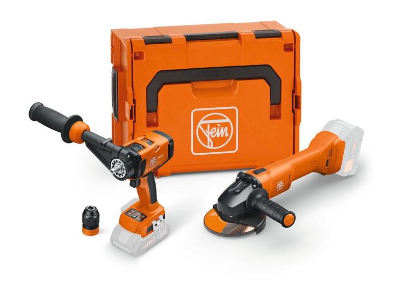 Zvýhodnená akumulátorová súprava Akumulátorový vŕtací skrutkovač ASCM 18-4 QM AS a akumulátorová uhlová brúska CCG 18-125-12