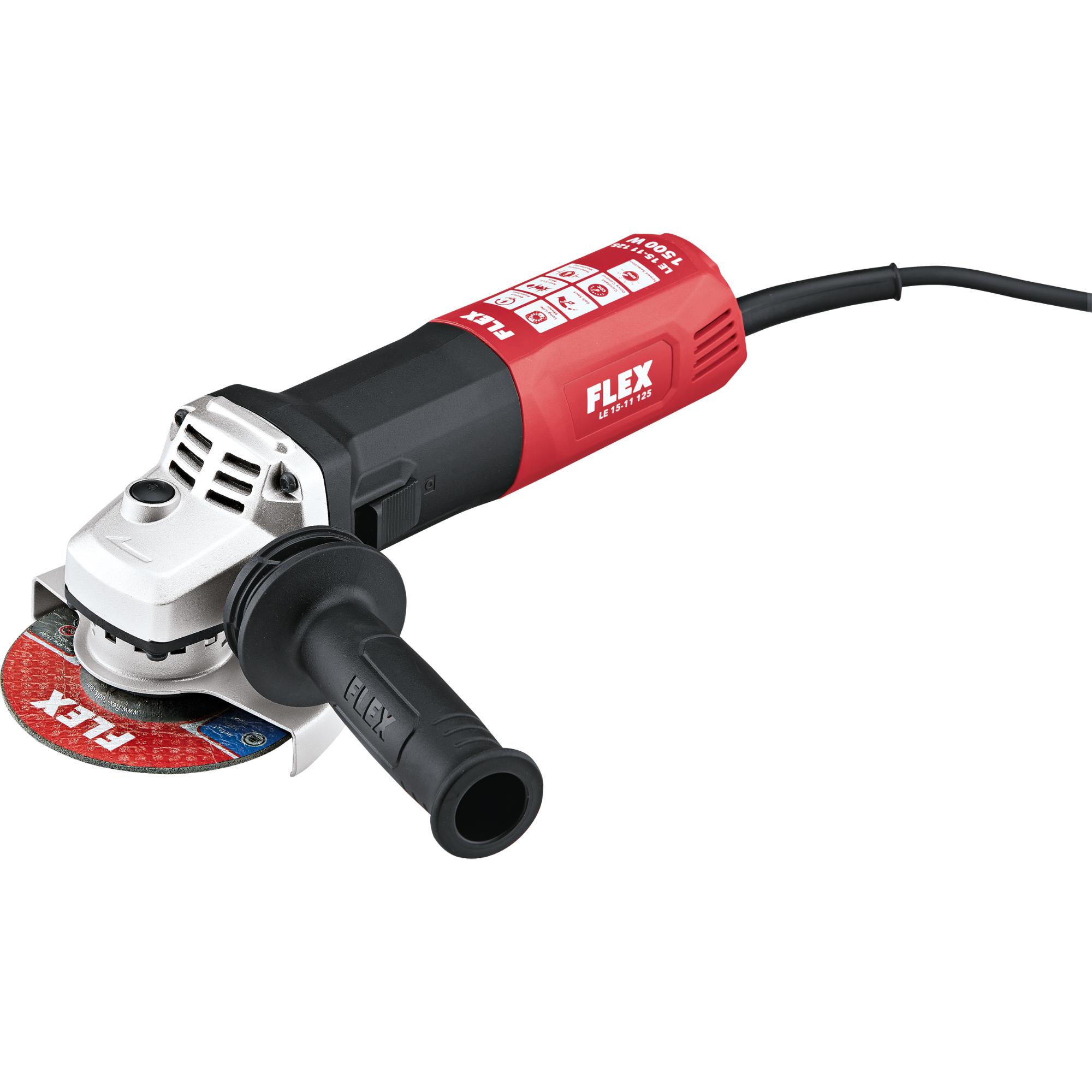Variabilná uhlová brúska 1500 W, 125 mm, na prácu v rozsahu nižších otáčok LE 15-11 125