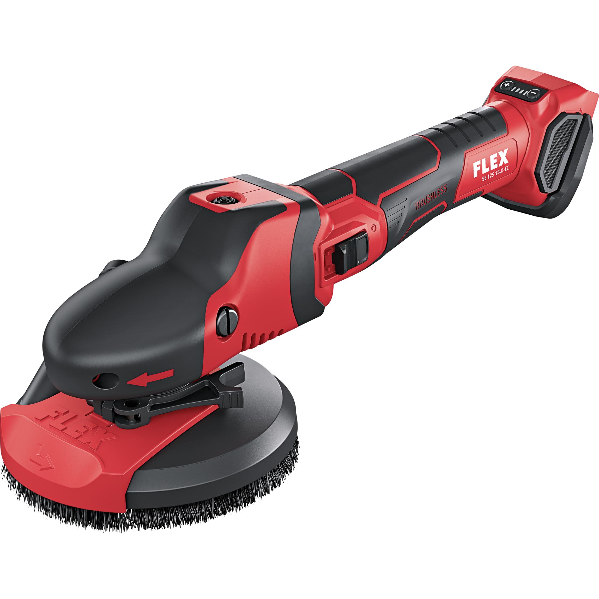 Aku-SUPRAFLEX 18,0 V, špeciálna brúska na brúsenie lakovaných povrchov, dreva, kameňa a kovov SE 125 18.0-EC C