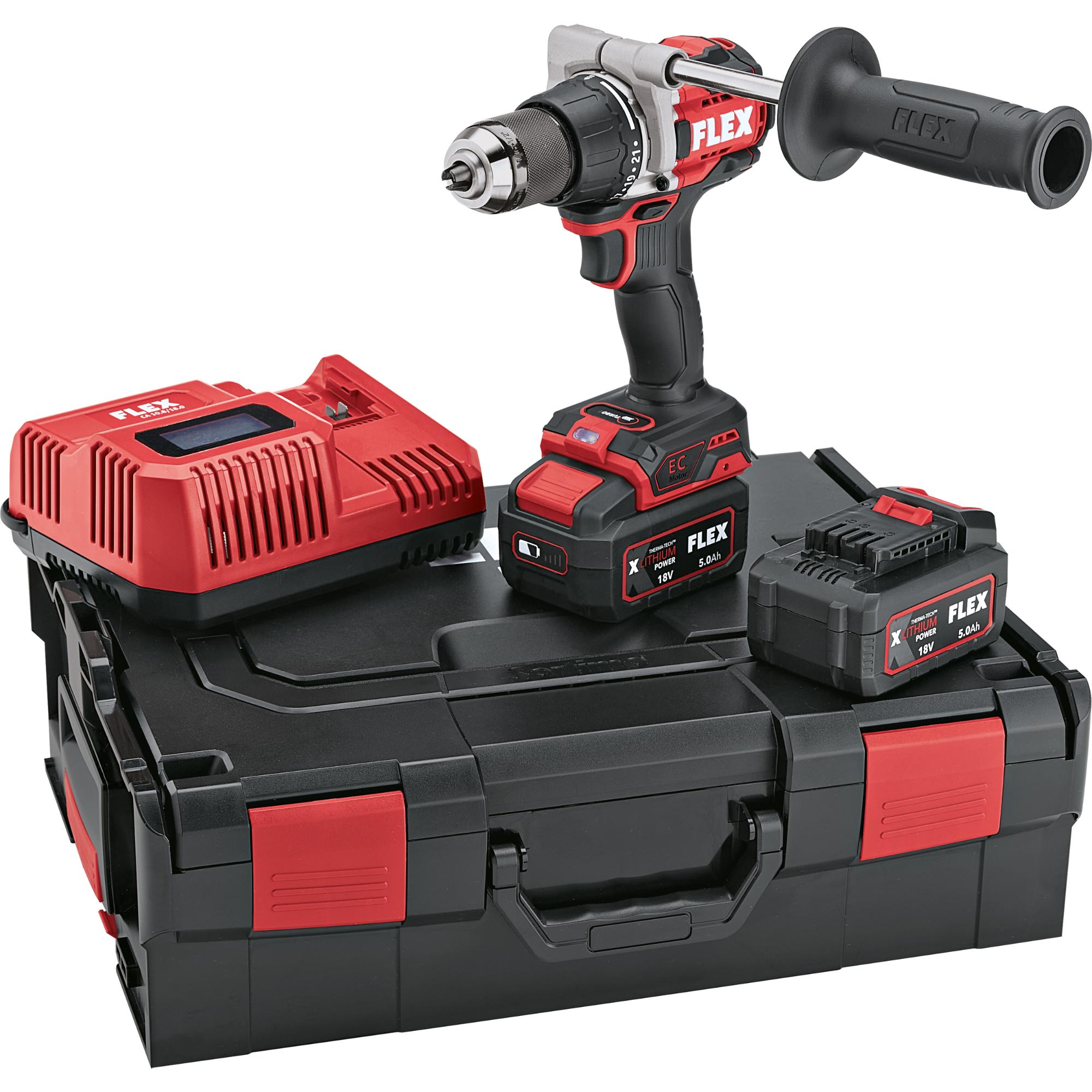 2-rýchlostný aku-skrutkovač a funkciou turbo 18 V DD 2G 18.0-EC HD/5.0 Set