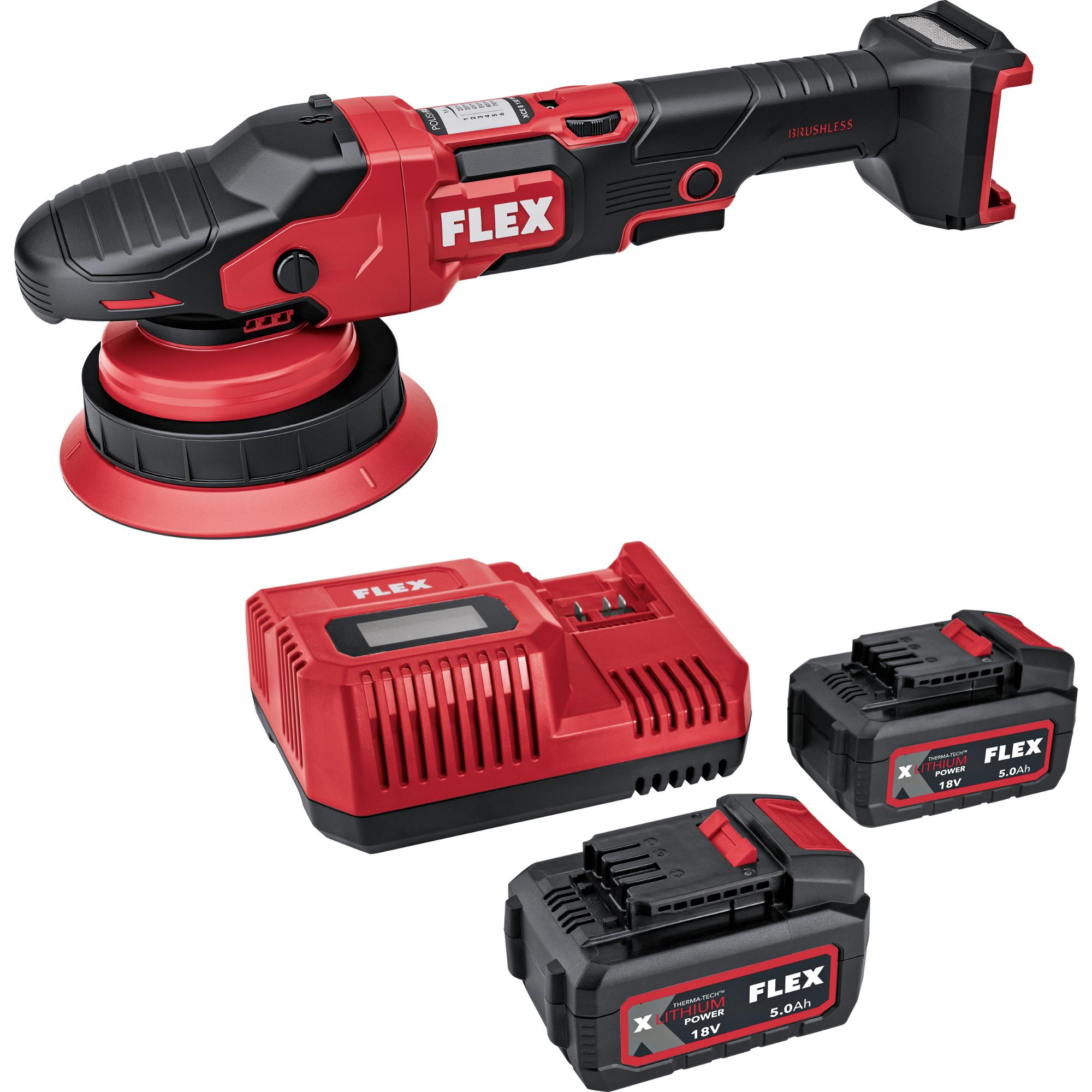 Akumulátorová excentrická leštička s permanentnou rotáciou 18 V XCE 8 150 18-EC Set