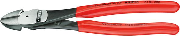 Kraft-Seitenschneider 7401 poliert 200mm KNIPEX
