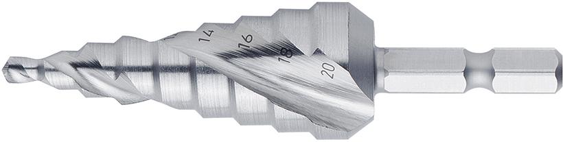 Stupňovitý vrták, stopka 6hran Universal HSS6-30mmFORMAT